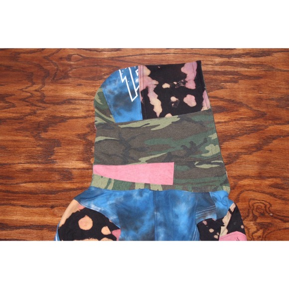 1/1 Reworked Skull Slayer Hoodie, Bleached, Tie dyed Medium, custom hoodie - Picture 7 of 11